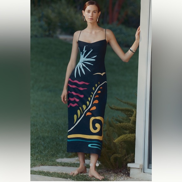 Linen Cala de la Cruz Anthropologie NWT Paloma
Sleeveless  Midi Dress size S. - Picture 2 of 5